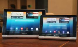Lenovo has set to launch two new Android tablets â€“ Yoga Tablet 8 and the Yoga Tablet 10 featuring â€œmulti-modeâ€, allowing the users to work in three distinct modes: Hold, stand and tilt. They are provided with cylindrical handle at one end for gripping.

